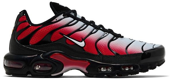 Tênis Nike Masculino Air Max Plus 'Pure Platinum University Red'- Vermelho/preto