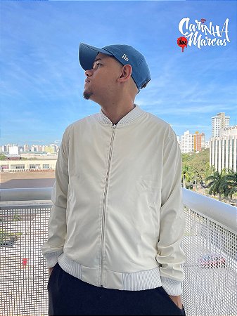 Jaqueta Masculina Bomber - Branco off White