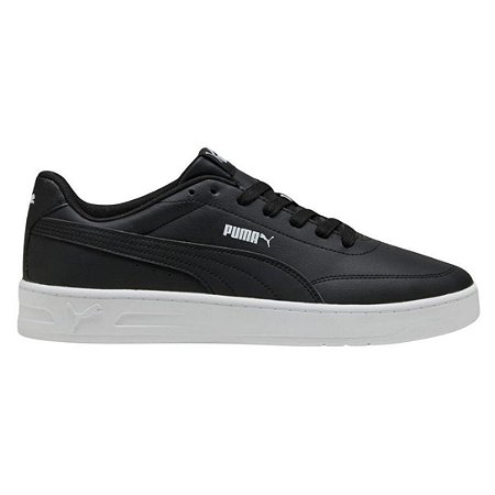 Tênis Puma Masculino Court Classic Clean BDP - Preto+Branco