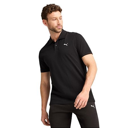 Polo Puma Masculina Ess Pique- Preta  682554