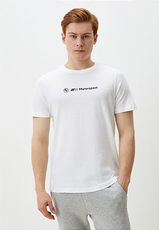 Camiseta Puma Masculina BMW Motorsport Logo Graphic- Branca 624160
