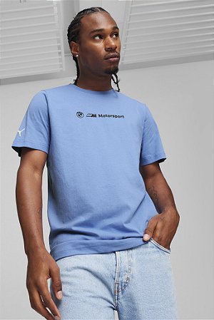 Camiseta Puma Masculina BMW Motorsport Logo Graphic- Azul  624160