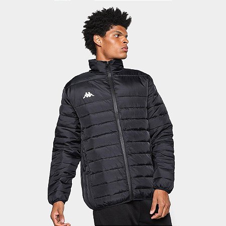 Jaqueta Kappa Masculina Puffer Padding  - Preta
