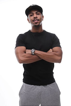 Camiseta Masculina Ermek Label - Preta