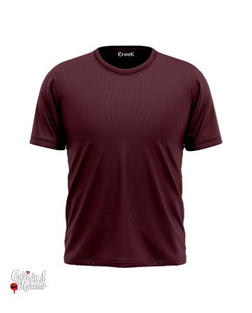 Camiseta Masculina Ermek Label - Vinho