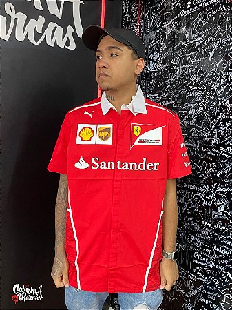 Polo Puma Masculina Puma Scuderia Ferrari Santander - Vermelha