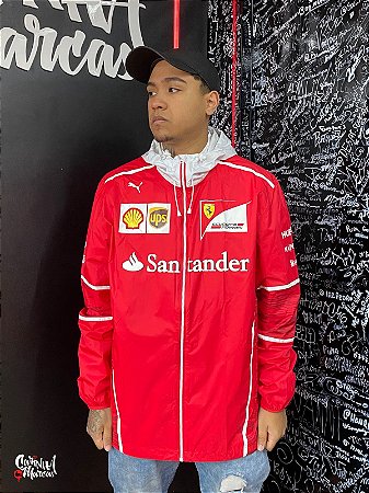 Jaqueta  Masculina Puma  Scuderia Ferrari Santander - Vermelha
