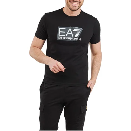 Camiseta Masculina EA7 Emporio Armani Jersey - Preta