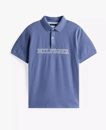 Polo Tommy Hilfiger  Masculina Regular Fit - Azul Petróleo