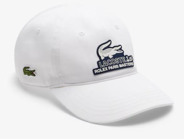 Boné Lacoste Masculino Rolex Paris Masters Edition- Branco