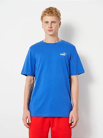 Camiseta Puma Masculina Essentials Small Logo No. 1 - Azul 682535
