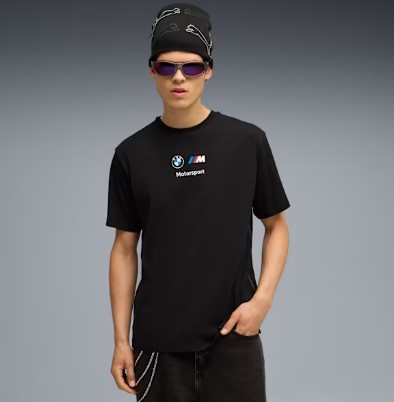 Camiseta  Puma Masculina BMW M Motorsport Essentials Logo - Preta 633055