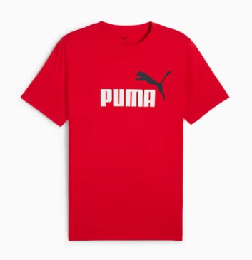 Camiseta Puma Masculina Ess Color Logo Tee- Vermelha  684708