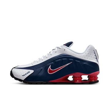 Tênis Nike Masculino Shox R4 " USA" - Branco /azul - HQ1988