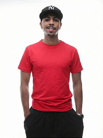 Camiseta Masculina Ermek Label - Vermelha