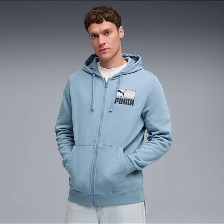 Moletom Puma Masculino House of Graphics- Azul 691956
