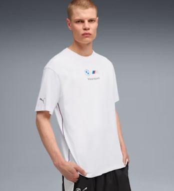 Camiseta Puma Masculina BMW M Motorsport Essentials Logo - Branca 633055