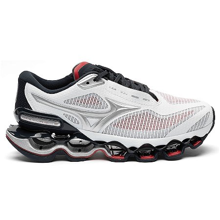 Tênis Mizuno Masculino Wave Prophecy 15 - Branco /vermelho