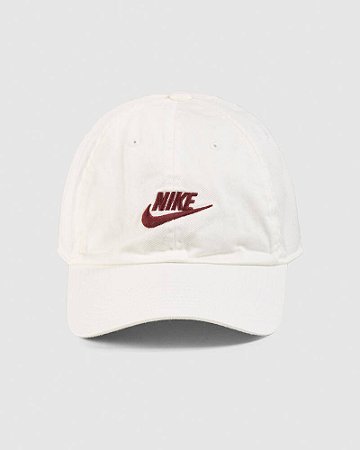Boné Nike  Club Masculino  -  Branco/vinho  FB5368