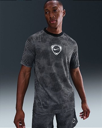 Camiseta Nike Masculina Academy+  Preta/cinza HV3587010