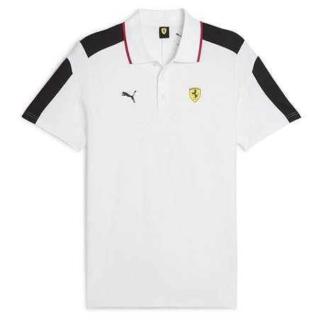 Polo Puma Masculina Ferrari Race  - Branca  630197