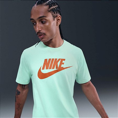 Camiseta Nike Masculina Sportswear Icon Futura  - Verde água AR5004353