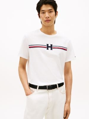 Camiseta Tommy Hilfiger Masculina Signature - Branca