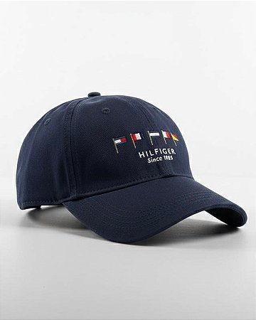 Boné Tommy Hilfiger  Bandeira Náutica - Azul Marinho