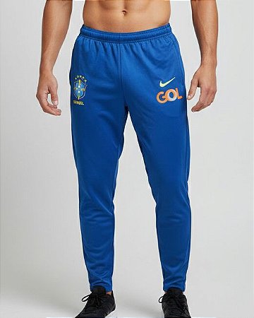 Calça Nike Masculina Seleção Brasileira - Azul ( ZÍPER NA BARRA/ ESTRELAS do PENTA)