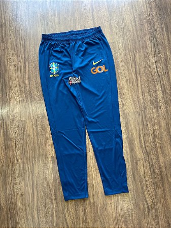 Calça Nike Masculina Seleção Brasileira - Azul FZ5442478 ( ZÍPER NA BARRA)