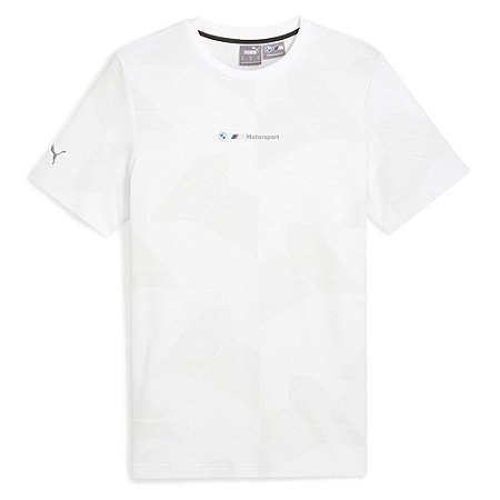 Camiseta Puma Masculina BMW M Motorsport Jacquard-  Branca 627464