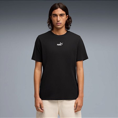 Camiseta Puma Masculina ESS Small No.1 Logo Center -Preta  69291201