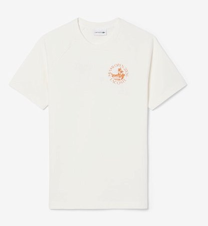 Camiseta  Lacoste Masculina Edição Miami Open - Branca TH0423