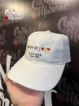 Boné Tommy Hilfiger Bandeira Náutica - Branco