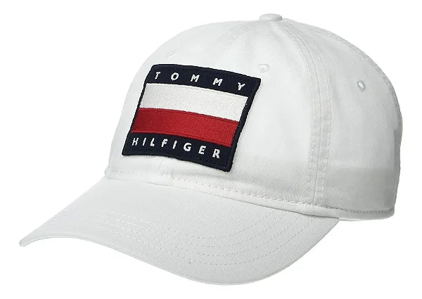Boné Masculino Tommy Hilfiger "Plaquinha" - Branco