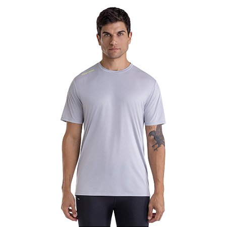 Camiseta Masculina Mizuno Focus Stamp - Cinza