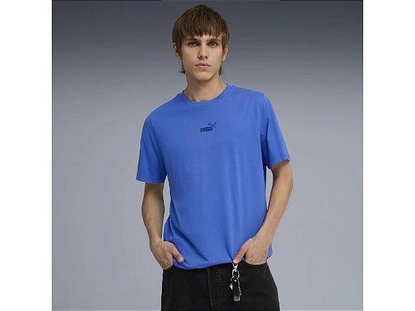 Camiseta Puma Masculina Ess No.1 logo Tee-Azul 69291213