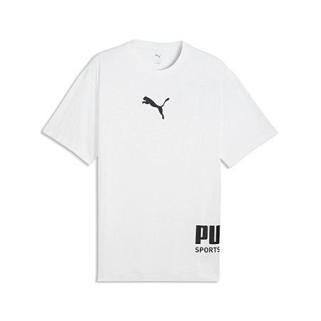 Camiseta Puma Masculina Sport Relaxed- Branca 69216902