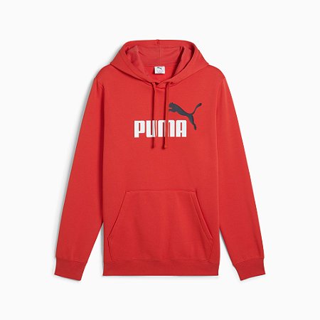 Moletom Puma Masculino Ess Big Logo Colors -Vermelho 684711