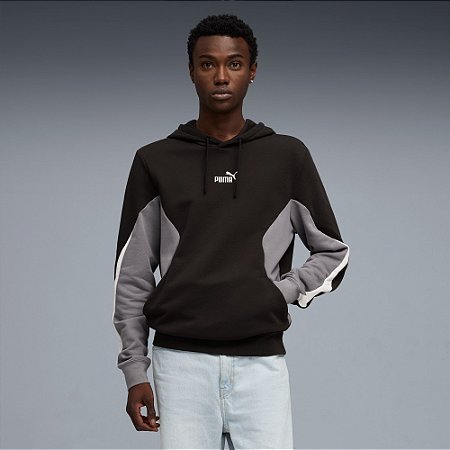 Moletom Puma Masculino Essentials  Block Hoodie - Preto  69169901