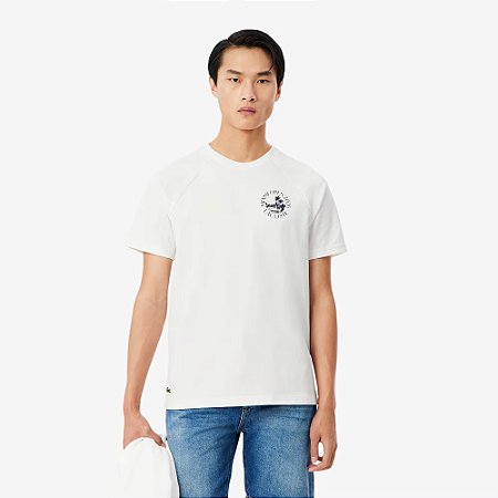 Camiseta Lacoste Masculina Edição Miami Open-Branca TH04325170V