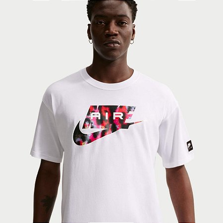 Camiseta Nike Masculina Sportswear Air AOP -Branca IR4974100