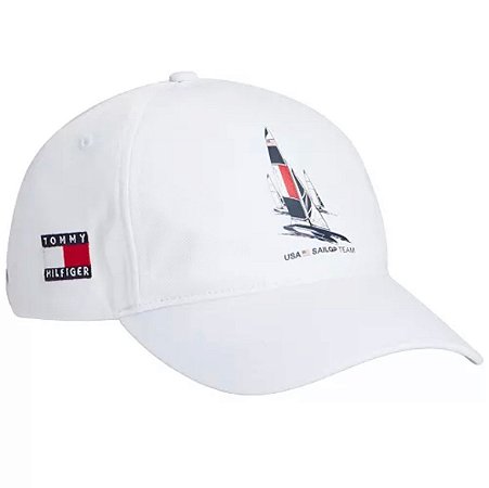 Boné Tommy Hilfiger Masculino USA-Branco AMI4645100Y