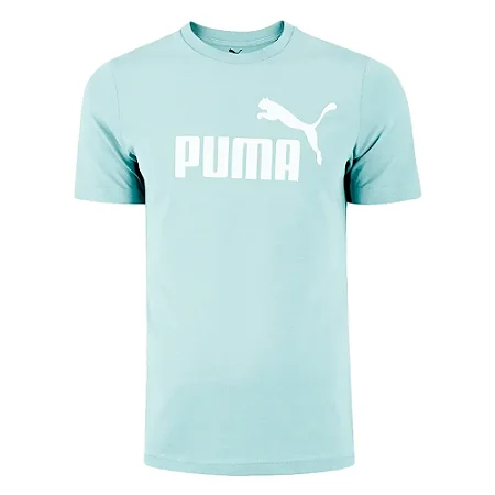Camiseta Masculina Puma ESS no.1logo Azul bebê