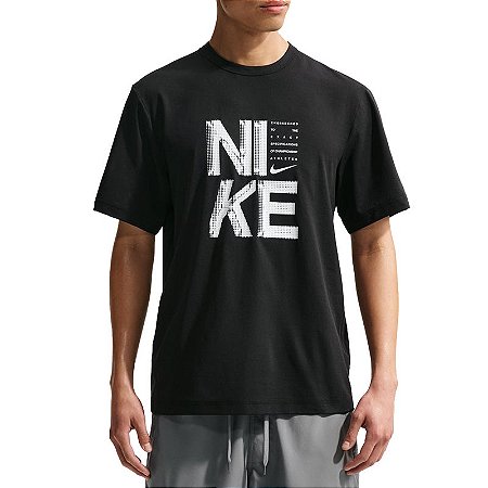 Camiseta Nike Dri-FIT Hyverse GFX Fill Short-Sleeve Tee Preta - IF2778