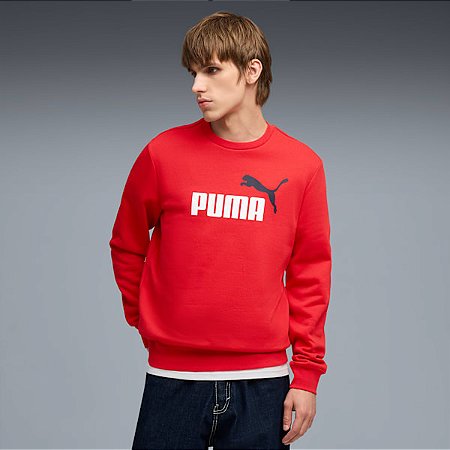 Moletom Masculino Puma Ess 2 Color-Vermelho 68470911