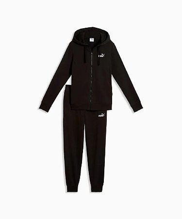 Agasalho Feminino Puma Hooded Sweat-Preto 190201