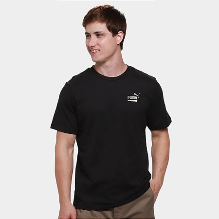 Camiseta Masculina  Puma EST.1948 Logo-Preta 69178001