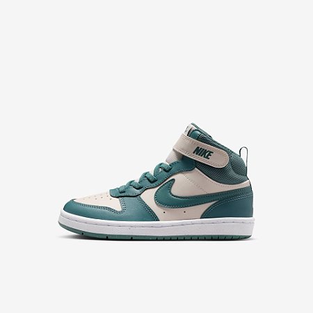 Tênis Nike Court Borough Mid 2- Verde/Off White CD7782