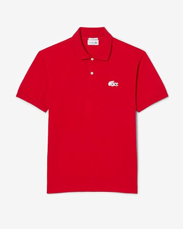 Polo Masculina Lacoste Edição Canadá-Vermelha PH5036
